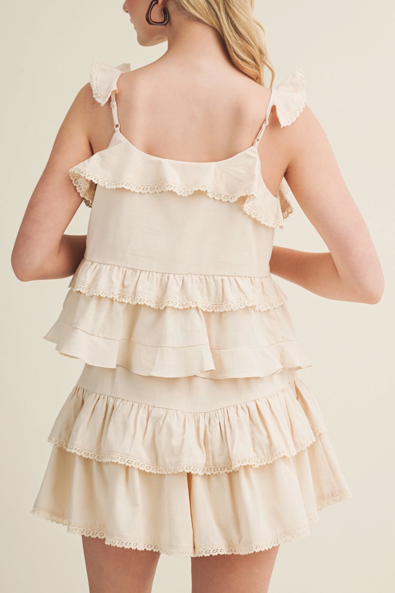 Coastal Lace Tiered Cami Top