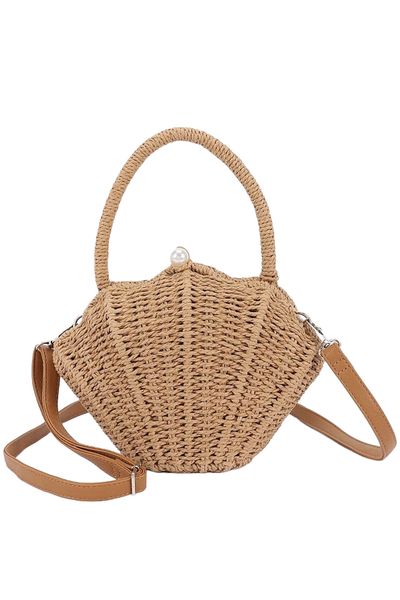 Seashell Crossbody Bag in Khaki
