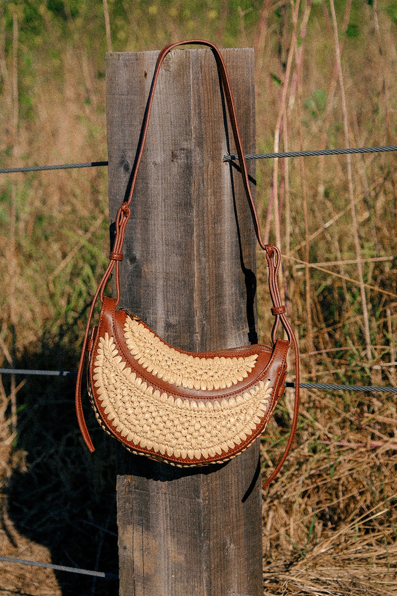 Soleil Crescent Crossbody Bag