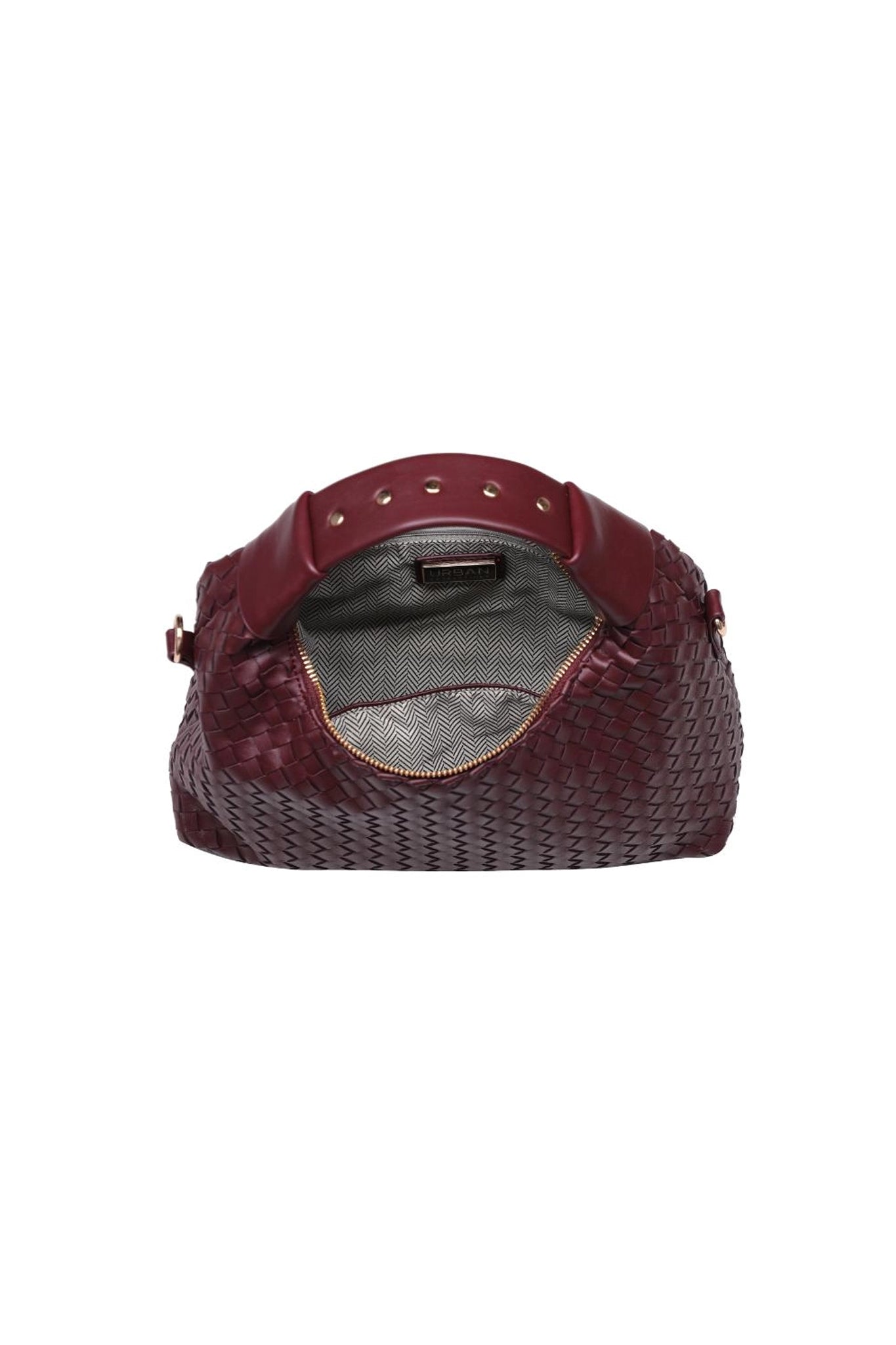 Ripley Woven Crossbody in Burgundy