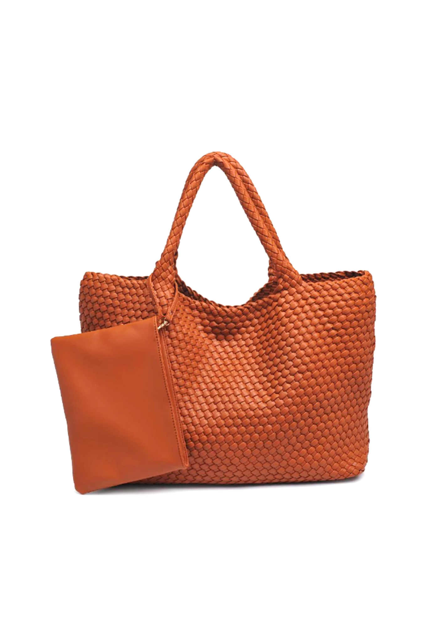 View 1 of Woven Tote Bag, a Bags from Larrea Cove. Detail: 
<div class="shopify-section product-template product-main has-sid...