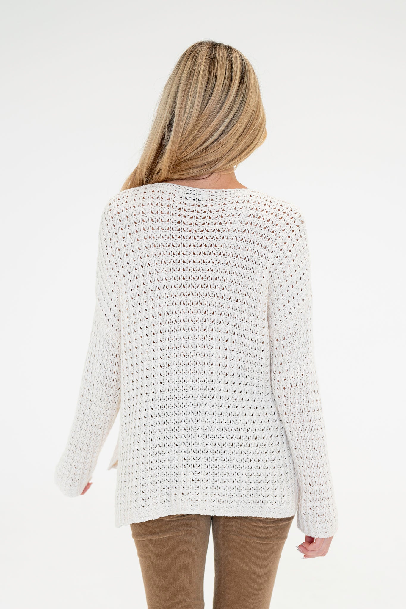 View 3 of Yarrow Knit Sweater, a Sweaters from Larrea Cove. Detail: .