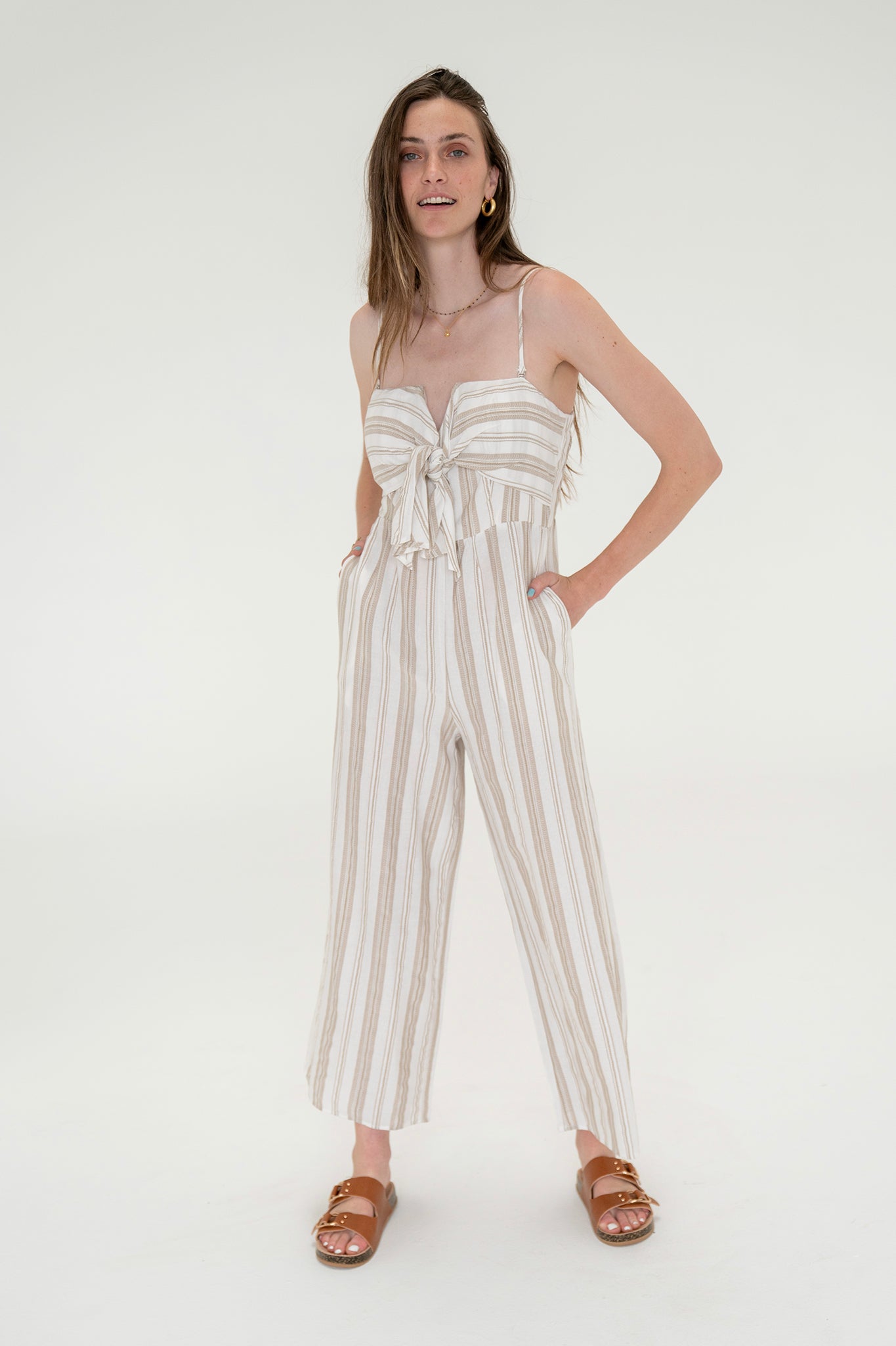 View 2 of Zinnia Jumpsuit, a Jumpsuits from Larrea Cove. Detail: .