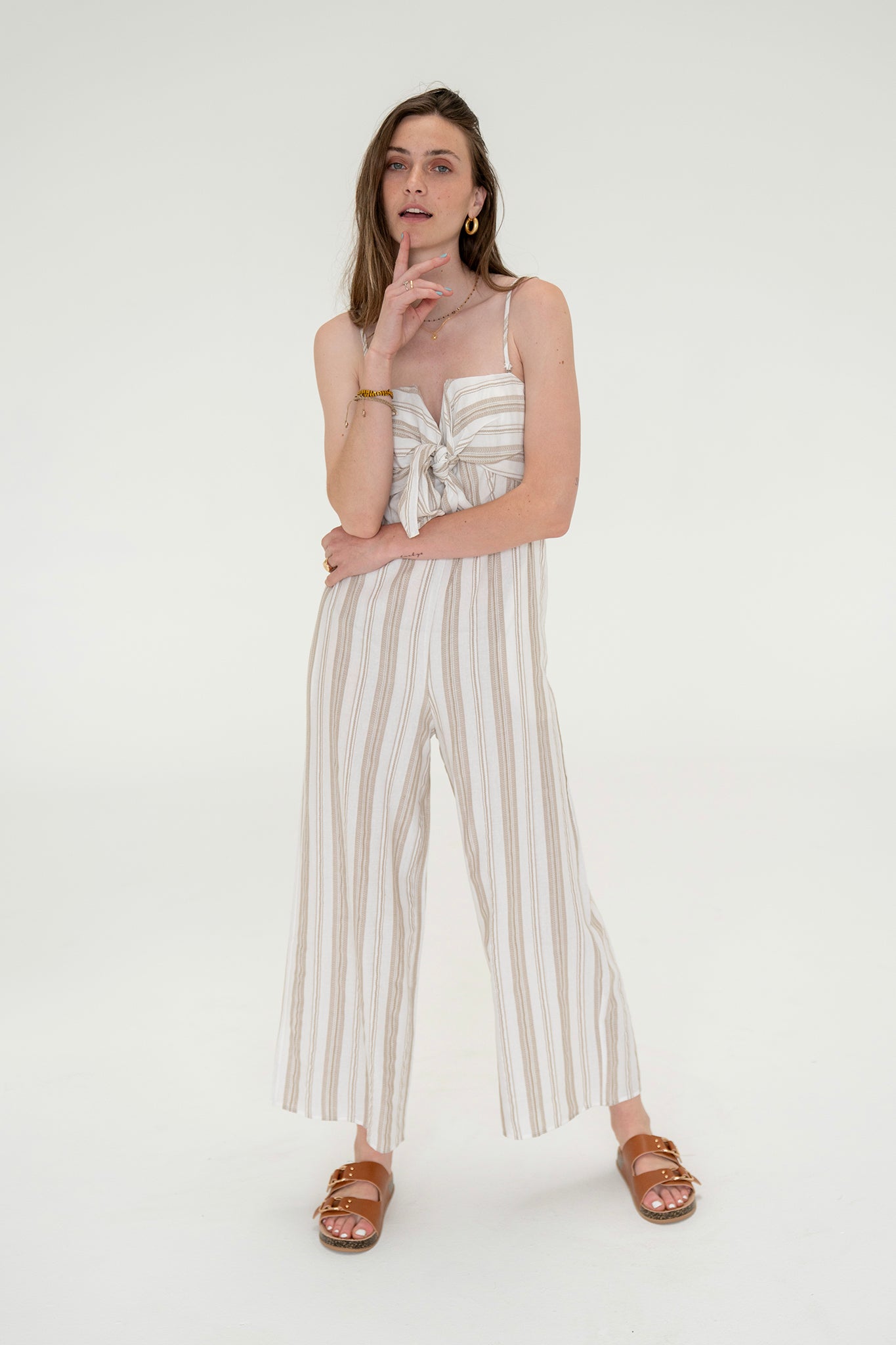 View 3 of Zinnia Jumpsuit, a Jumpsuits from Larrea Cove. Detail: .