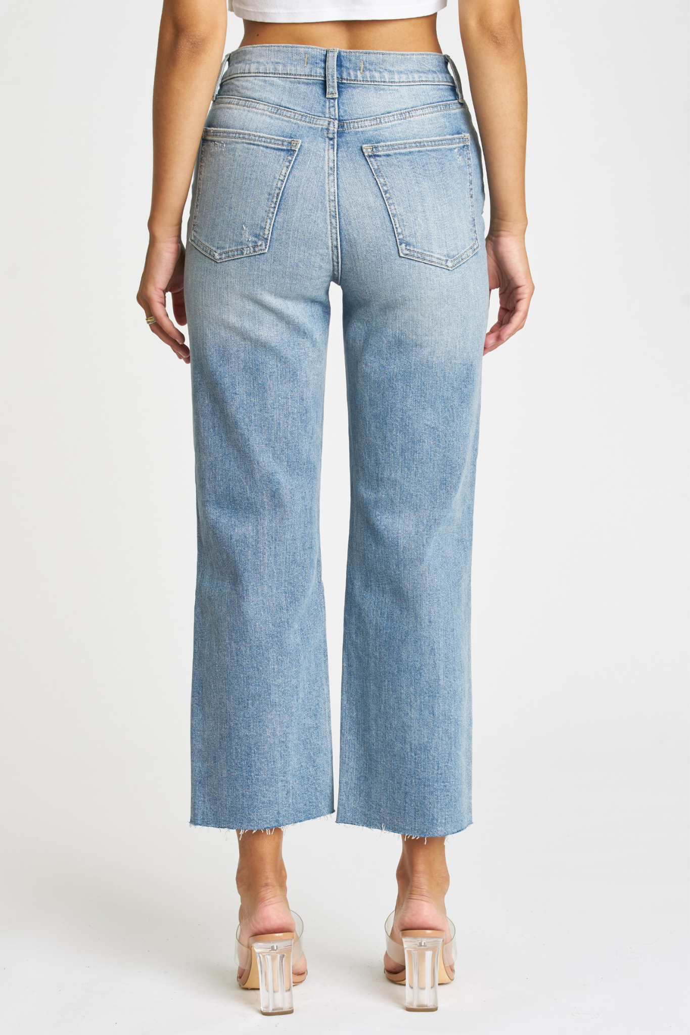 View 3 of Eunina Dawn Wide Leg Jeans in Ocotillo, a Jeans from Larrea Cove. Detail: .