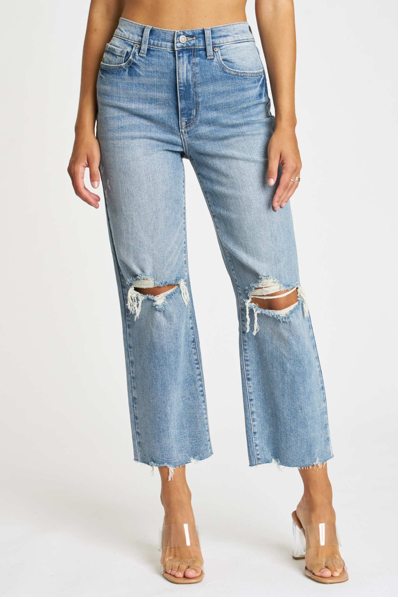 View 4 of Eunina Dawn Wide Leg Jeans in Ocotillo, a Jeans from Larrea Cove. Detail: .