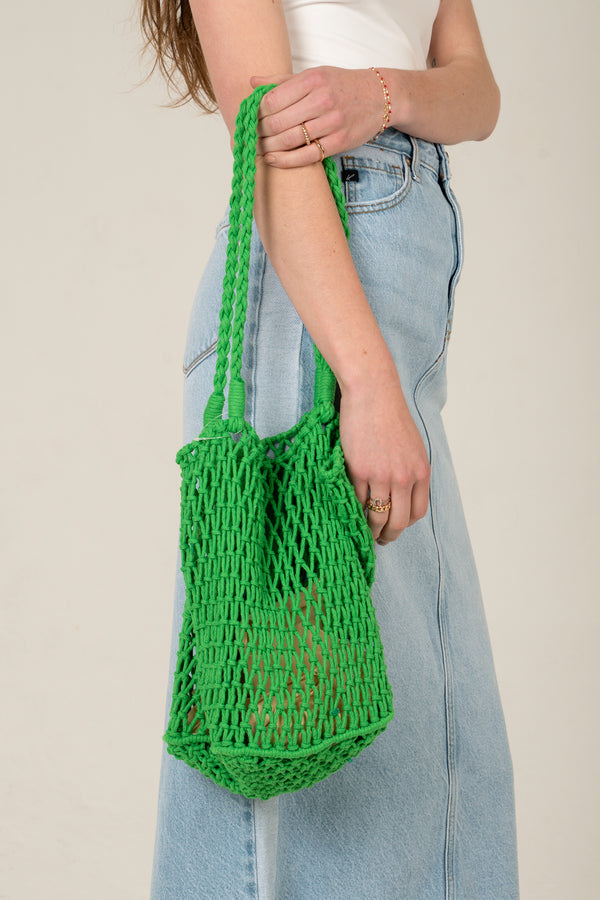 Mares Braided Net Tote Bag in Green