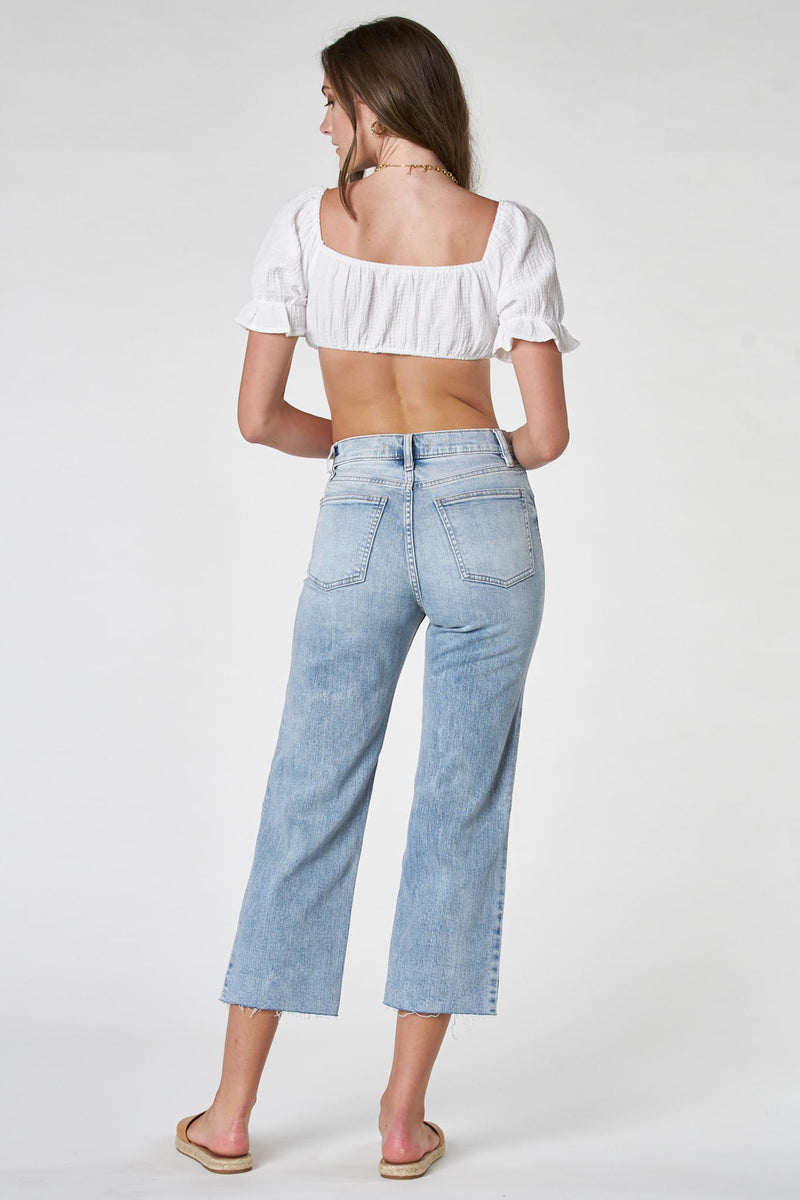 Eunina Dawn Wide Leg Jeans in Anza