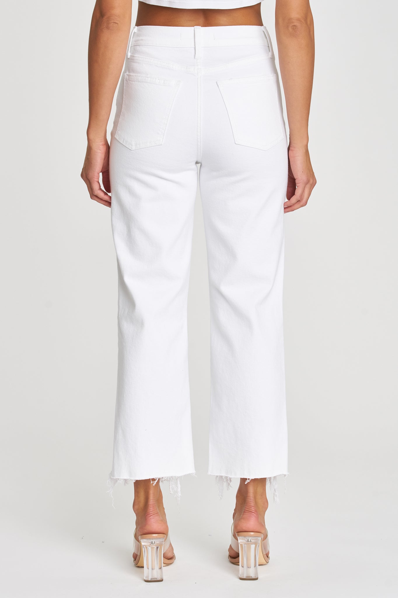 View 6 of Eunina Dawn Wide Leg Jeans in Datura, a Jeans from Larrea Cove. Detail: .