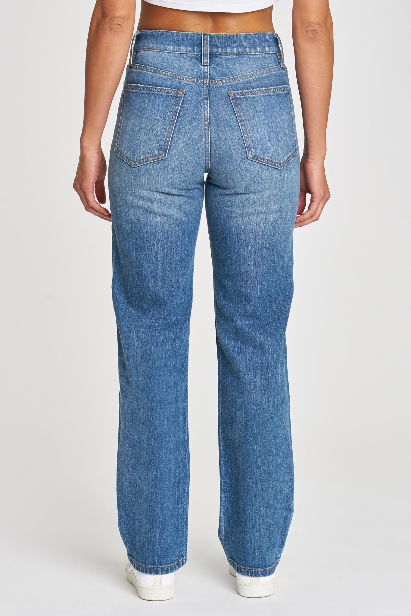 View 2 of Eunina Codi Dad Jeans in Sedona, a Jeans from Larrea Cove. Detail: .