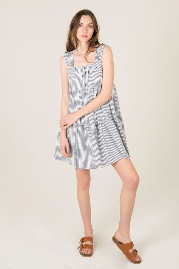 Daphne Baby Doll Striped Dress