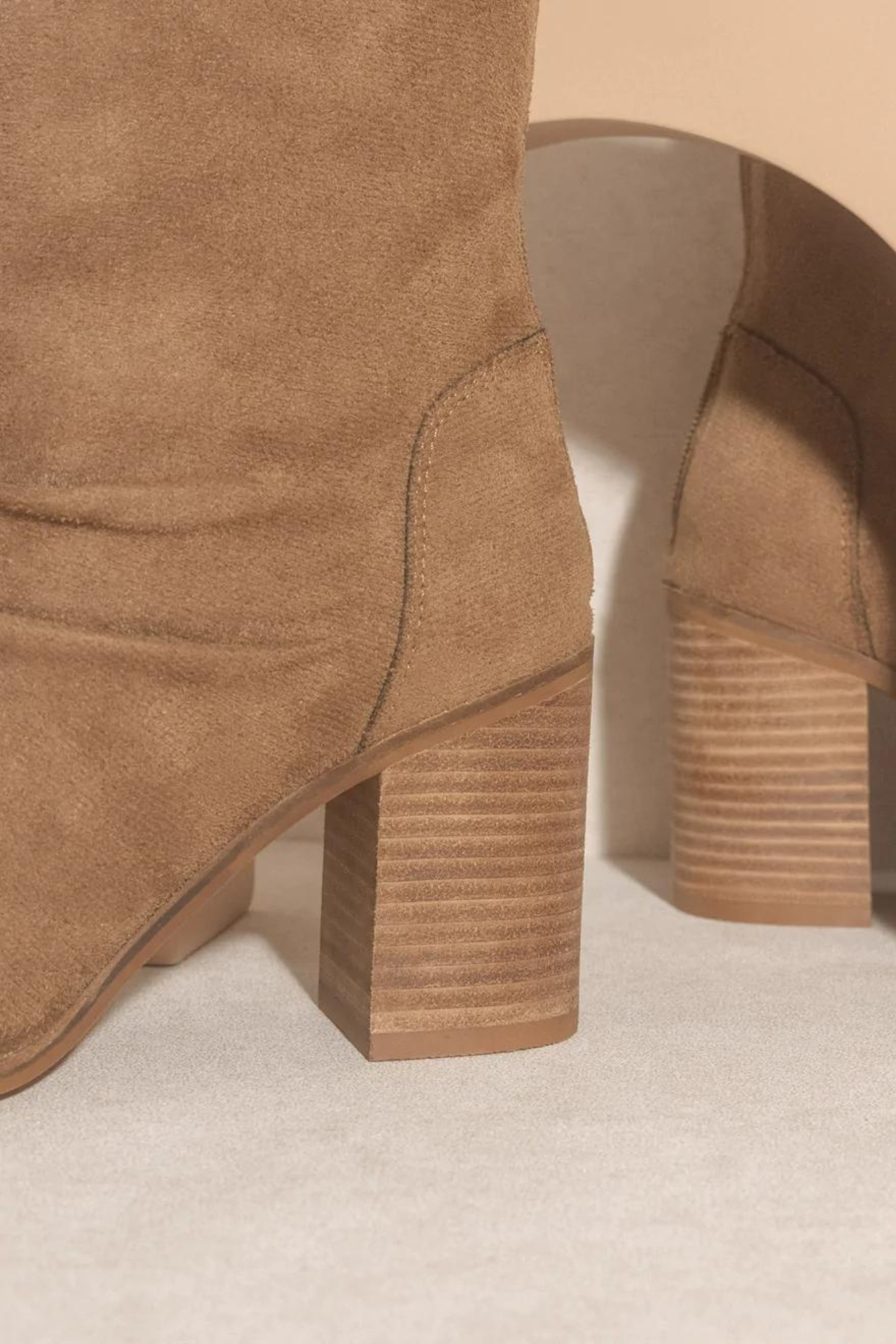 View 3 of Oasis Society Ximena Vegan Leather Bootie, a Shoes from Larrea Cove. Detail: .